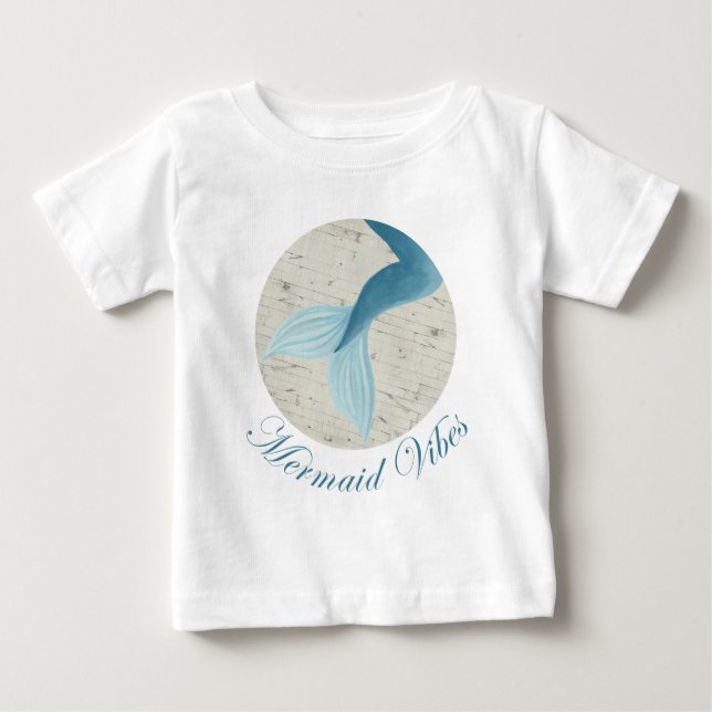 Camiseta De Bebé Colección de sirenas pintadas (Anverso)
