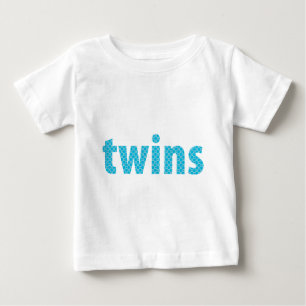 Camiseta De Bebé COLECCIÓN DE TWINS - niños {aqua}