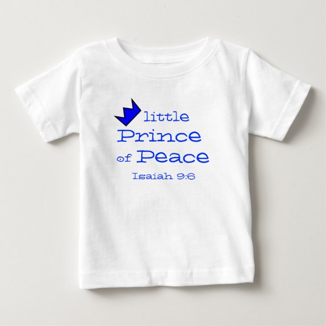Camiseta De Bebé Colección del Príncipe de la Paz Isaías 9:6 (Anverso)