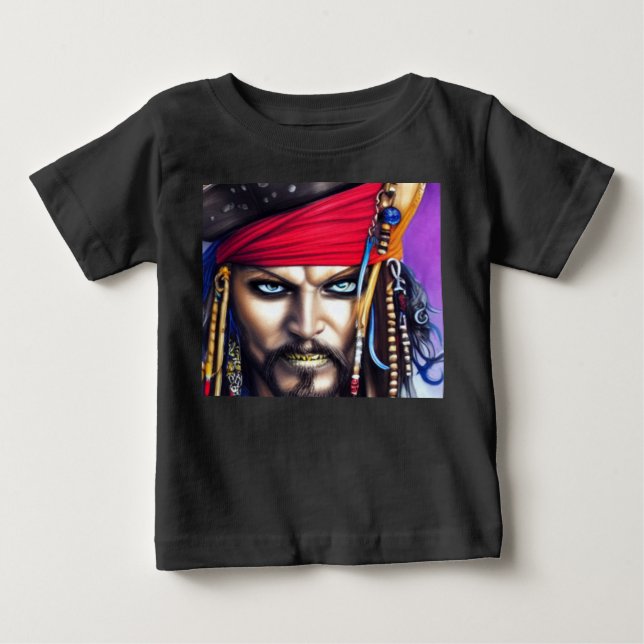 Camiseta De Bebé Colección Pirata (Anverso)