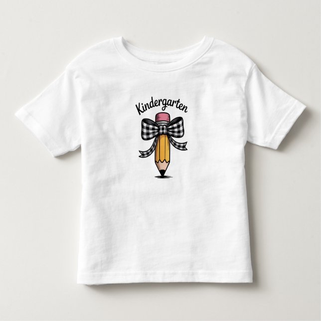 Camiseta De Bebé Colegio de maestros de guardería Coquette Pencil B (Anverso)
