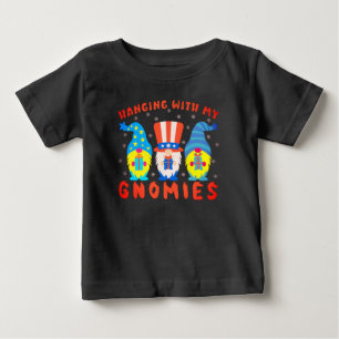 Camiseta De Bebé Colgando Con Mis Gnomitos Familia Pareja Navidad