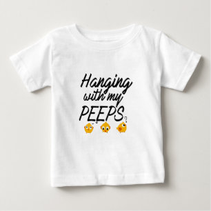 Camiseta De Bebé Colgante con mis píos - diseño social
