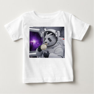 Camiseta De Bebé Colgante de Panda de Diamantes de Lujo en Platino