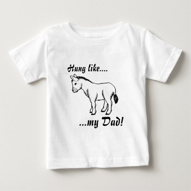 Camiseta De Bebé ¡Colgar como... mi papá! (Anverso)