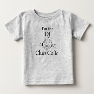 Camiseta De Bebé Colic del club - soy el mono de DJ