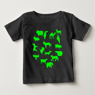Camiseta De Bebé Collage animal Adorable Baby Bodysuit Regalo Perfe