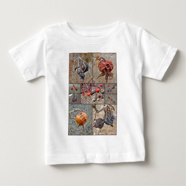 Camiseta De Bebé Collage de cadera Rosa (Anverso)