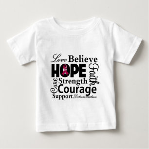 Camiseta De Bebé Collage de mieloma múltiple de esperanza