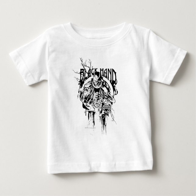 Camiseta De Bebé Collage gráfico Black Hand 0, negro y blanco (Anverso)