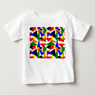 Camiseta De Bebé Collage triangular