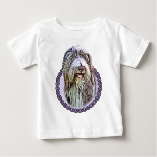 Camiseta De Bebé Collie barbudo 001