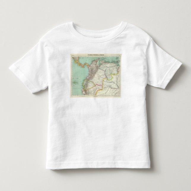Camiseta De Bebé Colombia, Venezuela 2 (Anverso)