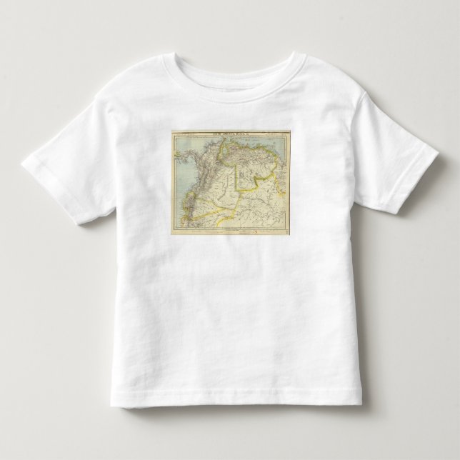 Camiseta De Bebé Colombia y Venezuela (Anverso)