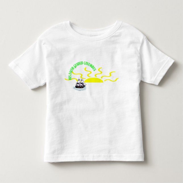 Camiseta De Bebé Colón guiado por la fe - (Anverso)