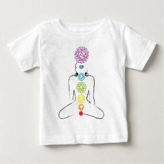 Camiseta De Bebé Color 01 de la yoga de Chakras