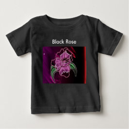 Camiseta De Bebé Color de Rosa negro