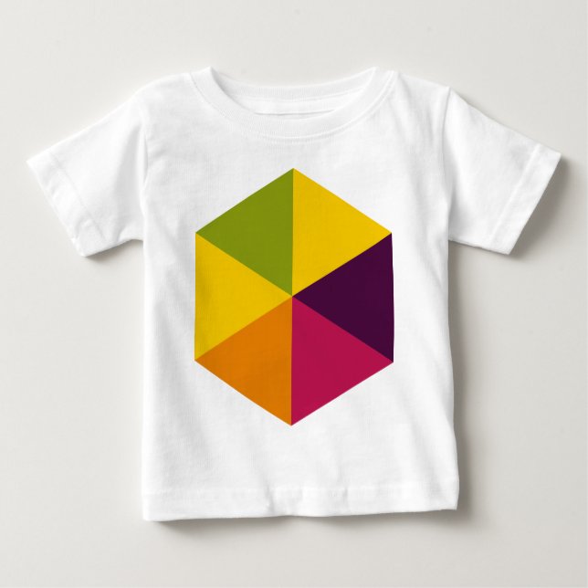 Camiseta De Bebé Color Hexagon 01 (Anverso)