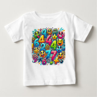 Camiseta De Bebé Color pop Digits 2026 – Emoji Math Madness