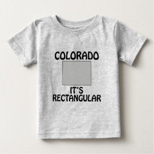 Camiseta De Bebé Colorado - Es Rectangular
