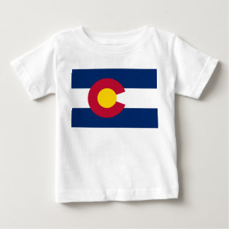 Camiseta De Bebé Colorado: La bandera del estado centenario de EE.