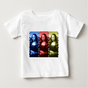 Camiseta De Bebé Colores primarios de impresión animal de Mona Lisa