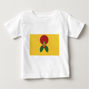 Camiseta De Bebé Colores Rasta Impresión de Arte Abstracto
