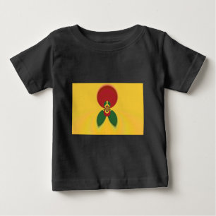 Camiseta De Bebé Colores Rasta Impresión de Arte Abstracto