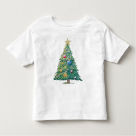 Camiseta De Bebé Colorful Christmas Tree