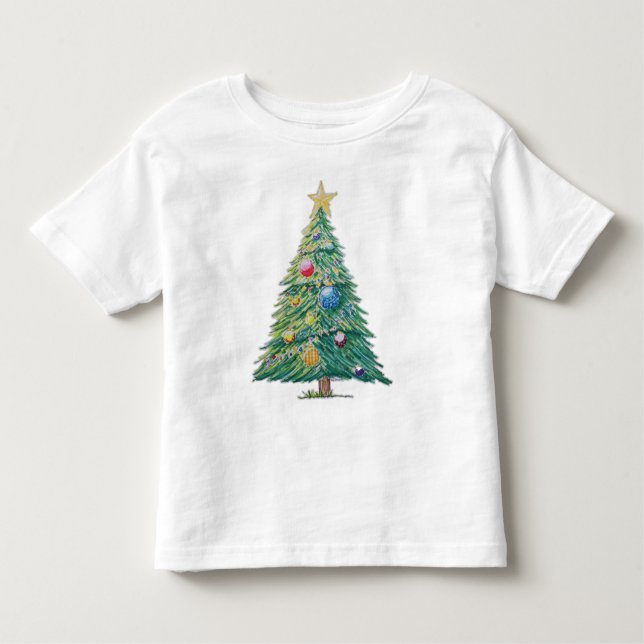Camiseta De Bebé Colorful Christmas Tree (Anverso)