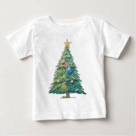 Camiseta De Bebé Colorful Christmas Tree