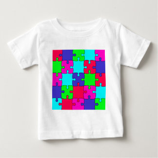 Camiseta De Bebé Colorful Jigsaw Puzzle