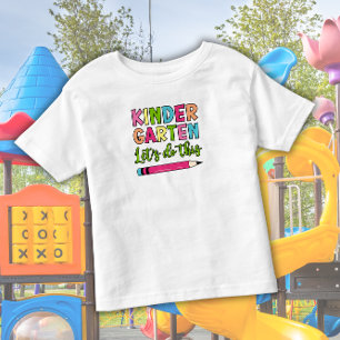 Camiseta De Bebé Colorful Kindergarten Hagamos esto - Primer día de