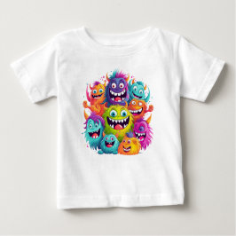 Camiseta De Bebé "Coloridas caras sonrientes Tee bebé"