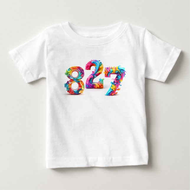 Camiseta De Bebé Colorido 827 (Anverso)