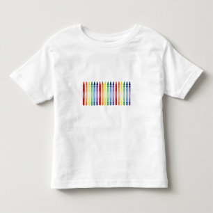 Camiseta De Bebé Colorido patrón de cirayones arcoiris