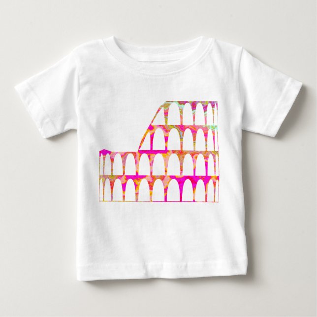 Camiseta De Bebé Colosseo - Textura de color (Anverso)