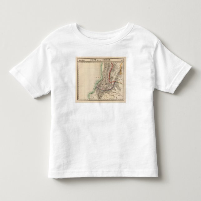 Camiseta De Bebé Columbia, Suramérica 4 (Anverso)