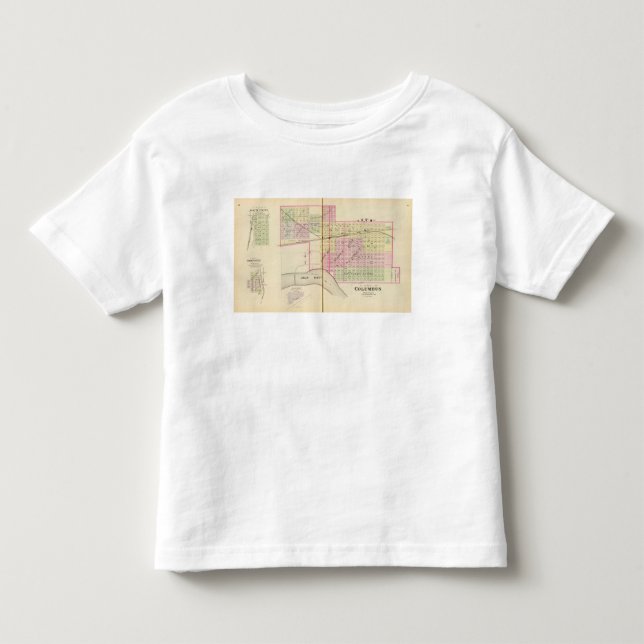 Camiseta De Bebé Columbus, Nebraska (Anverso)