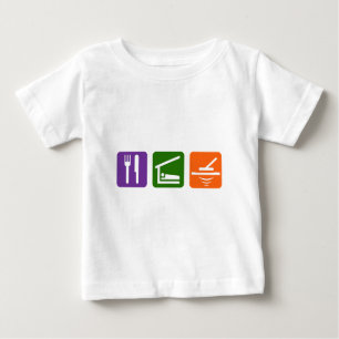 Camiseta De Bebé Coma el detector de metales del sueño