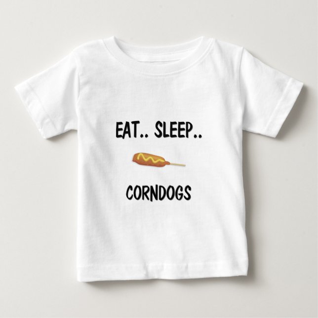 Camiseta De Bebé Coma el sueño CORNDOGS (Anverso)