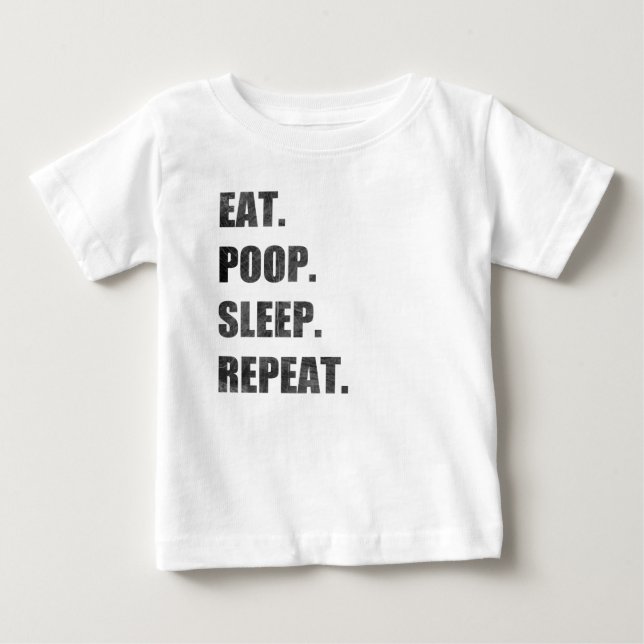 Camiseta De Bebé Coma. Impulso. Sueño. Repetición (Anverso)