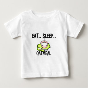 Camiseta De Bebé Coma la HARINA DE AVENA del sueño