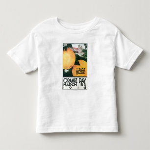 Camiseta De Bebé Coma los naranjas de CA en día anaranjado