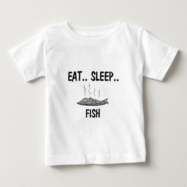 Camiseta De Bebé Coma los PESCADOS del sueño (Anverso)