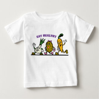 Camiseta De Bebé Coma sano