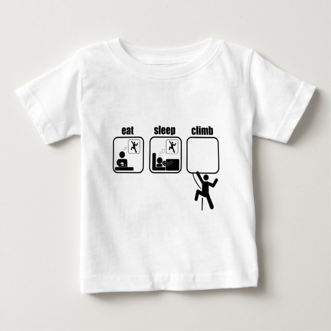 Camiseta De Bebé Coma. Sueño. Subida (Anverso)