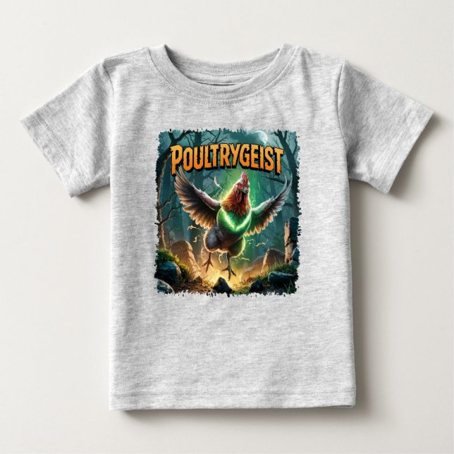 Camiseta De Bebé Combo Creature de Ilustracion de aves de corral (Anverso)