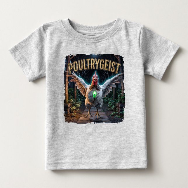 Camiseta De Bebé Combo Fotográfico de Poultrygeist Funny (Anverso)