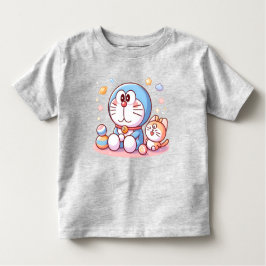 Camiseta De Bebé Come Come Cat And Doraemon